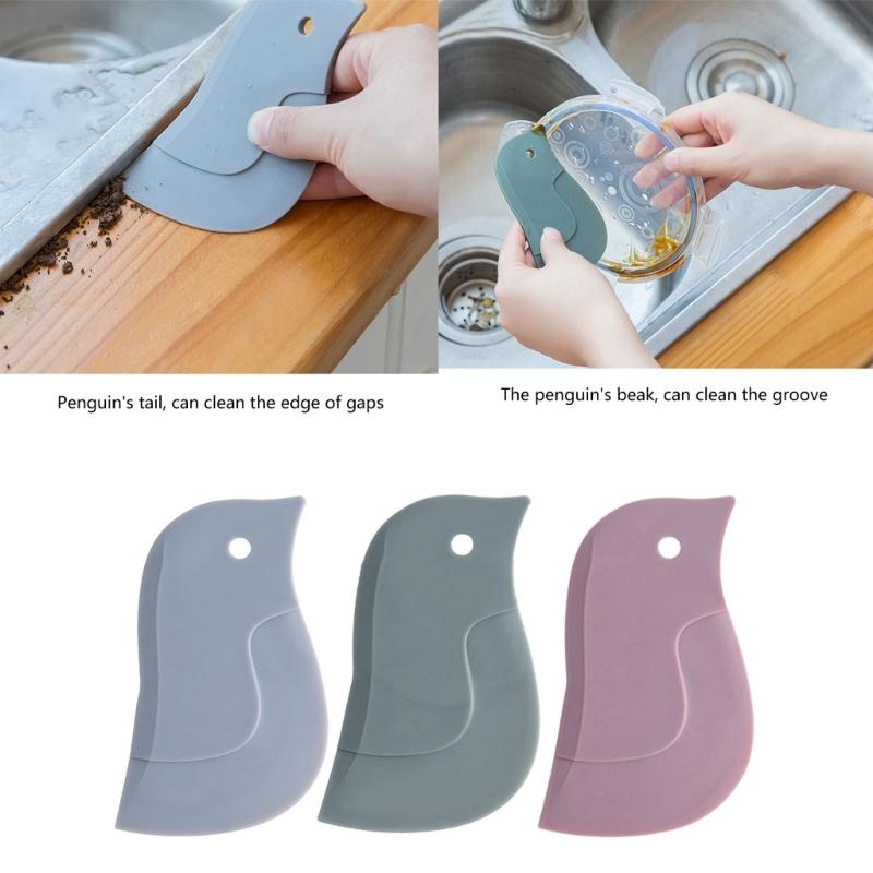 Soft Flexible Silicone Penguins Kitchen Scrapers For Baking And Cooking Tasks Dishwasher Safe Cleaning Tool