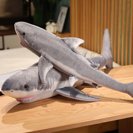 Плюшевая подушка в виде акулы, мягкая на ощупь, милая реалистичная кукла-животное, плюшевые игрушки-компаньоны, диванная подушка, гигантская игрушка в виде акулы