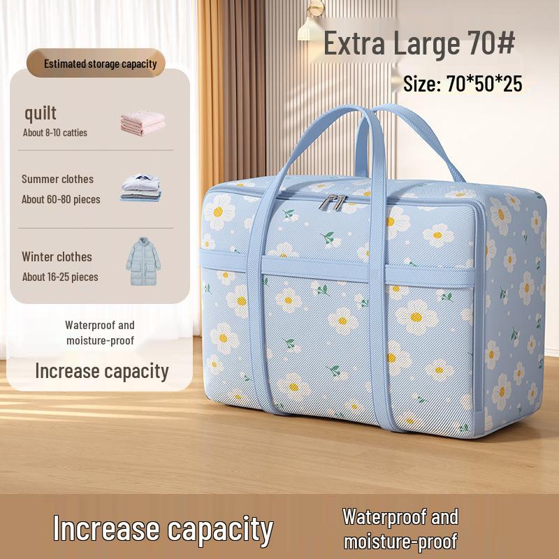 Водонепроницаемая и прозрачная сумка для хранения большой вместимости для одеял и одежды