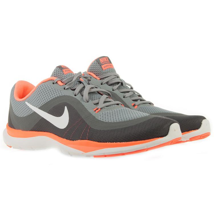 Nike Flex Trainer 6 'Gray Orange White' Women's 831217-009