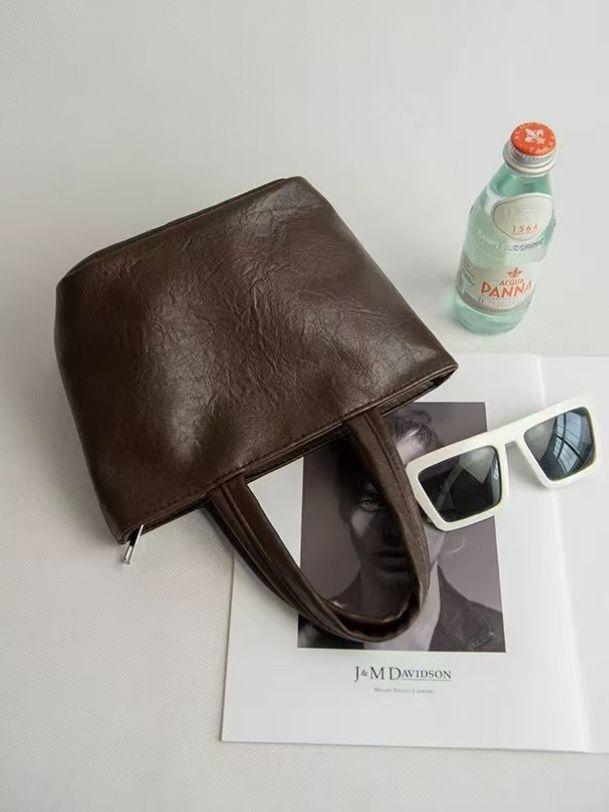 Новая женская маленькая кожаная сумочка - Модная однотонная мини-косметичка