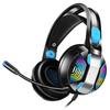 Gaming Headset Zero LED Light Noise with Wired Gaming Headphones for Deep LED for Gaming [3.5mm Wired, Latency] 7-Color Headset, Cancelling,