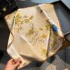 Brand 100% Natural Silk Scarf Women Neck Hair Foulard Square Headband Scarves Bandana Fashion New Small Hijab Scarves Pashmina