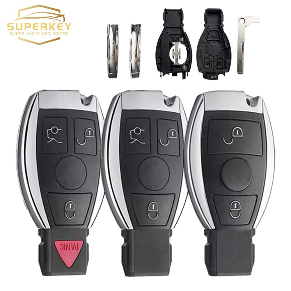 SUPERKEY 2/3/4 Buttons Smart Remote Car Key Shell Case For Mercedes Benz BGA NEC B C E R S CL GL SL CLK SLK W203 W211 W204 VB1