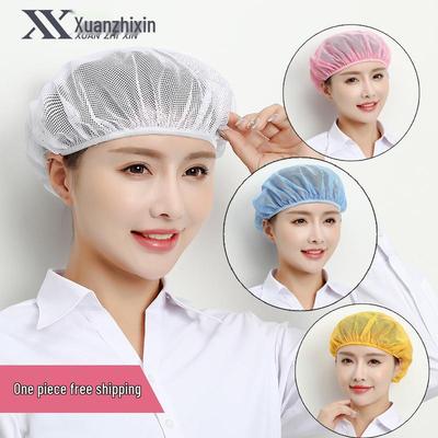 Женский сетчатый колпак шеф-повара Xuanzhi: Одноразовая пылезащитная шапочка для пищевой промышленности