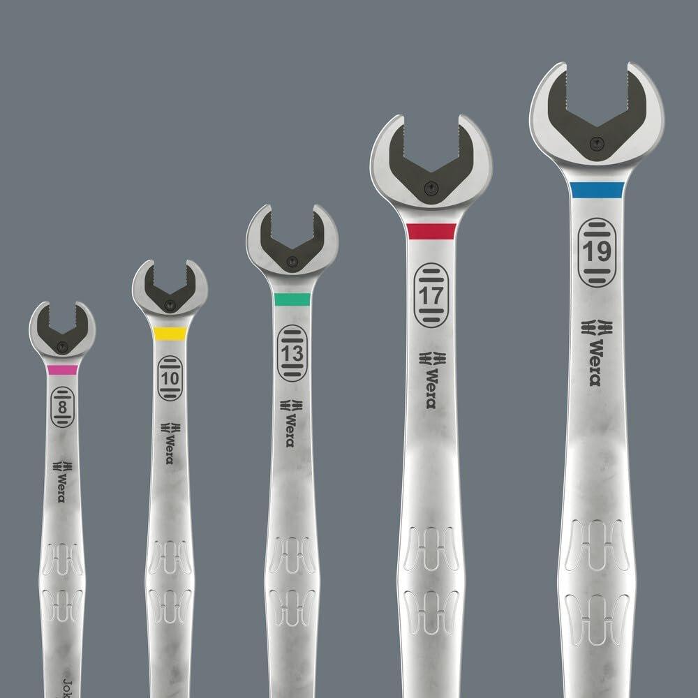 Wera 05020356001 6007 Joker SB Комбинированный трещоточный ключ, Длинный дизайн, 12 x 245 мм, Метрический ручной инструмент