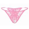 Сексуальные трусики с низкой талией для женщин, стринги без вырезов с жемчужинами, KL09