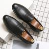 New Men Fashion Gentleman Business Leather Shoes Male All Match Dress Wedding Homecoming Footwear Lightweight Hairstylist Shoes