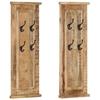 VidaXL Coat Racks 2 Pcs Solid Mango Wood 38x100 Cm 337853