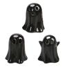 Ceramic Ghost Light Up Decor Small White Ghost Figurine LED Halloween Ghost Tabletop Ornament for Indoor Home Decor