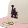 New Era 59FIFTY MLB ONSPOTZ Special Edition LA Size 7 59Fifty Stone Pink Rouge Side MLB Los Angeles Dodgers Stone/Pink Cap, 1/2, Patch,