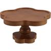 Small Round Wooden Tray for Decor, Irregular Footed Tray for Display Aromatherapy, Candle, Crystal, Trinkets