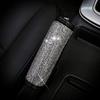 Crystal Car Gear Shift Collar Cover Hand Brake Cover Car Seat Safety Belt Cover Bling Rhinestones Auto Interior Accessories 1PC