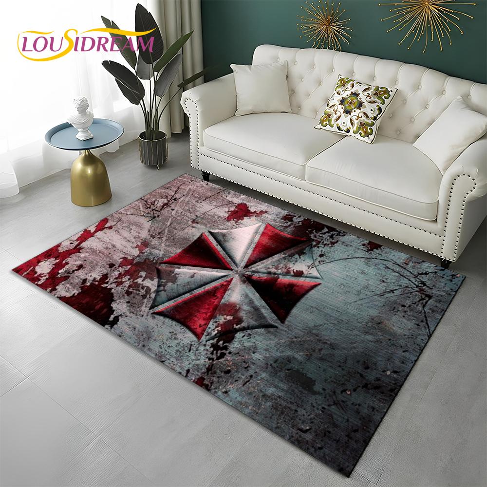 3D Игры R-Resident Evil Игровой Ковер Коврик для Дома Гостиная Спальня Диван Придверный Коврик Декор, Ковер для Игровой Зоны Детей Нескользящий Напольный Коврик