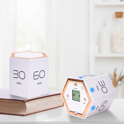 Таймер с несколькими шестигранными кубами, датчик силы тяжести, цифровой таймер со светодиодным экраном, звуковая сигнализация, бесшумная работа