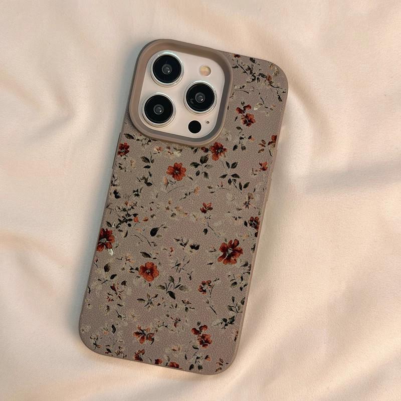 Милые цветочные стебли Эстетичные чехлы для телефона Для iPhone 17 16 15 14 13 12 11 Pro Max X XR XSMax 16E 16 Plus Ударопрочный мягкий ТПУ чехол