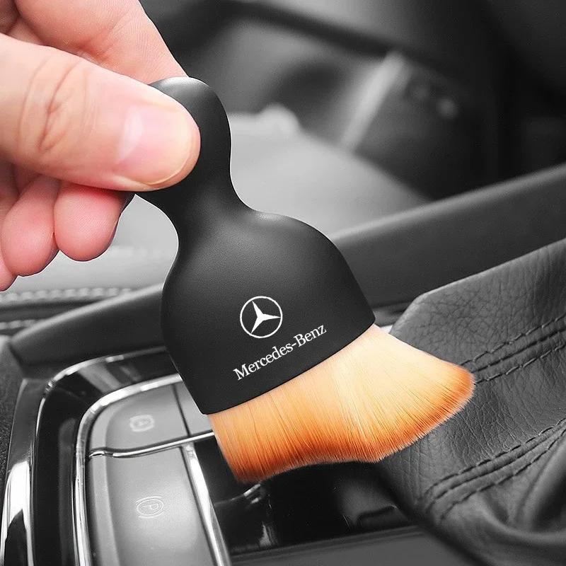 Car Sticker Car Cleaning Soft Brush Dust Remover Tool For Mercedes Benz AMG A B C D S R G Class GLK GLA CLA GLB GLC W108 W124 W1