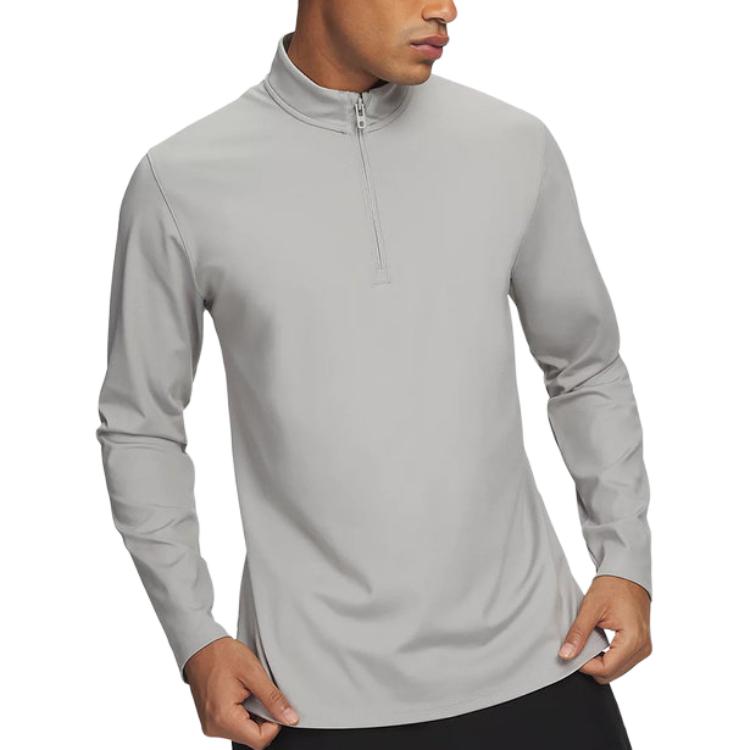 Under Armour Мужская спортивная футболка с длинным рукавом и воротником-стойкой на молнии 1387905-069