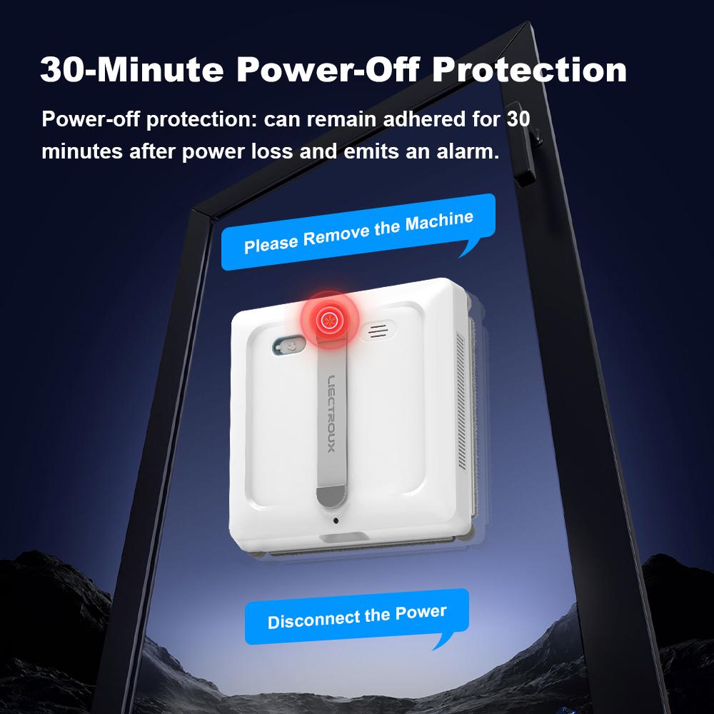 2025 НОВЫЙ робот-мойщик окон Liectroux S9, обновленный лазер, 2 роликовые щетки, 6-стороннее распыление воды насосом, 9 кПа, управление через приложение, голосовые подсказки