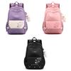 Stylish High-value Color Block Korean Style Student Backpack For Middle School