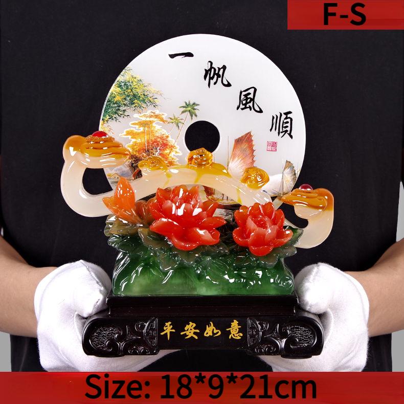 Пряжка безопасности Jade Ruyi, украшение для гостиной в современном китайском стиле, винный шкаф, украшение для привлечения богатства