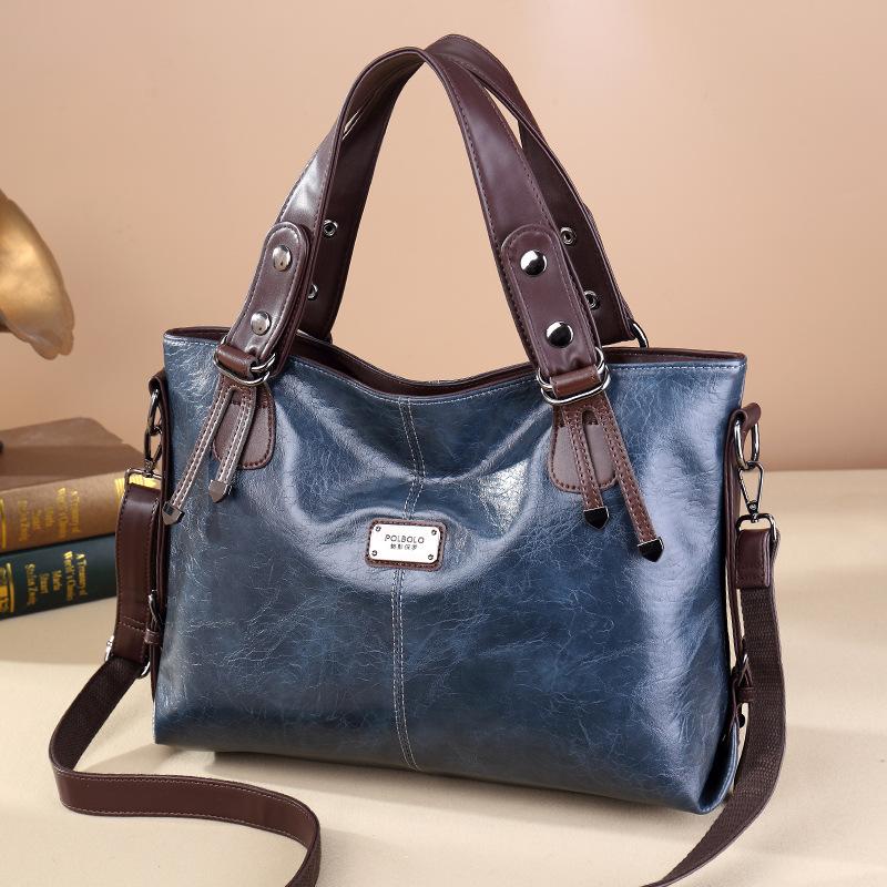 Simple Women's New Bag Large Capacity Handbag Women's Retro Commuting Fashionable and Versatile Single Shoulder