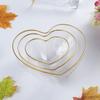 Love Heart Glass Heart Bowl Heart Shaped Candy Trays Creative Fruit Plate Ice Cream