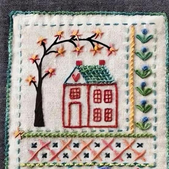 Набор для вышивания Книга стежков DIY Книга-руководство для начинающих и любителей рукоделия