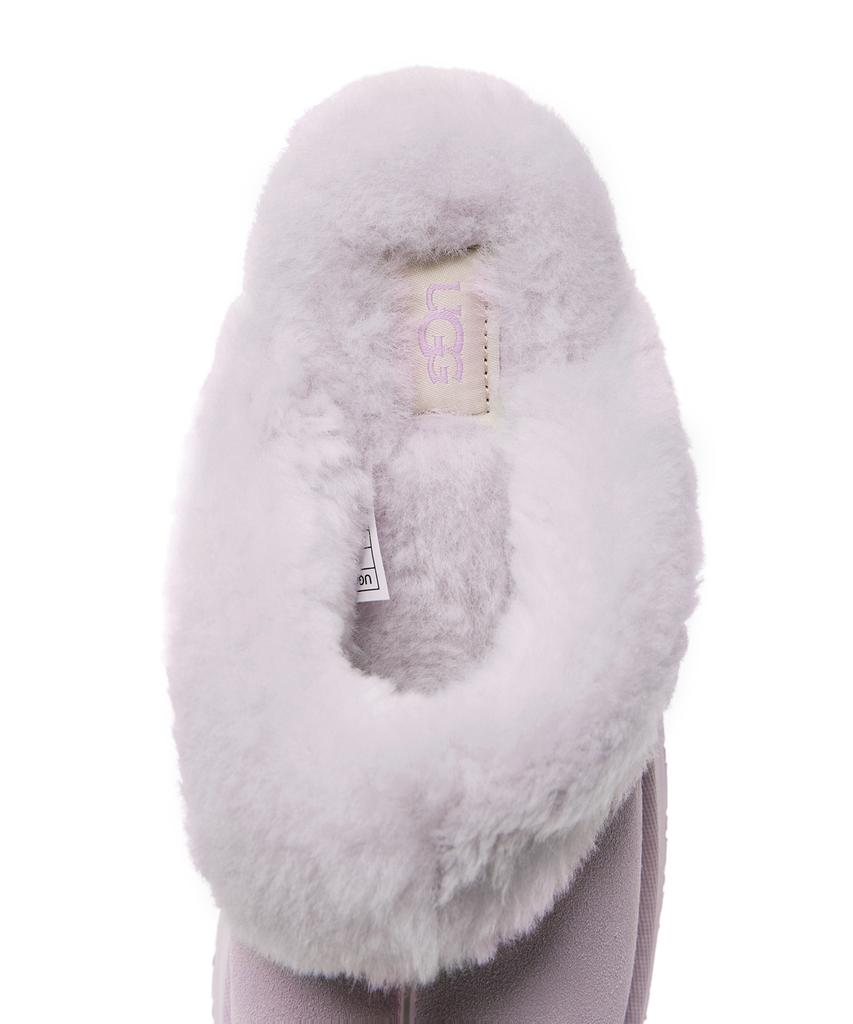 Ugg [Women] Fur Collar Platform Sandals (Disquette) - Lavender Fog / 1122550Lrfg