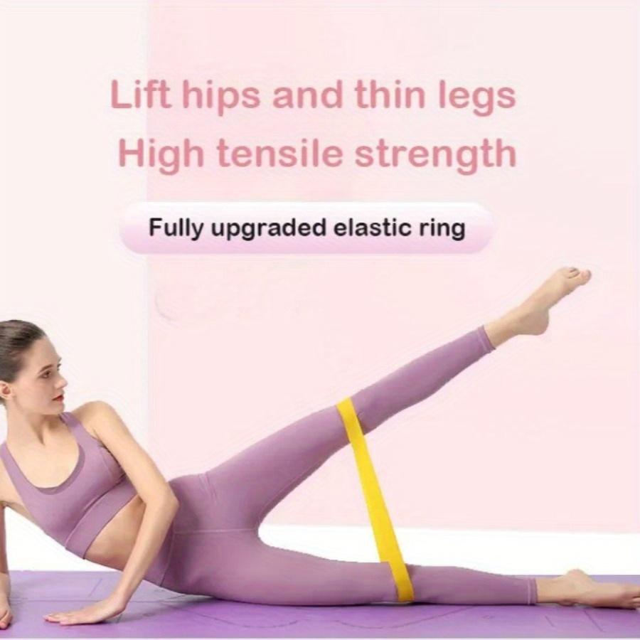 5 шт./компл., натяжной пояс для йоги, эластичный пояс для фитнеса, пояс для сопротивления, вспомогательное растягивающее кольцо для приседаний и бедер, пояс для упражнений на растяжку