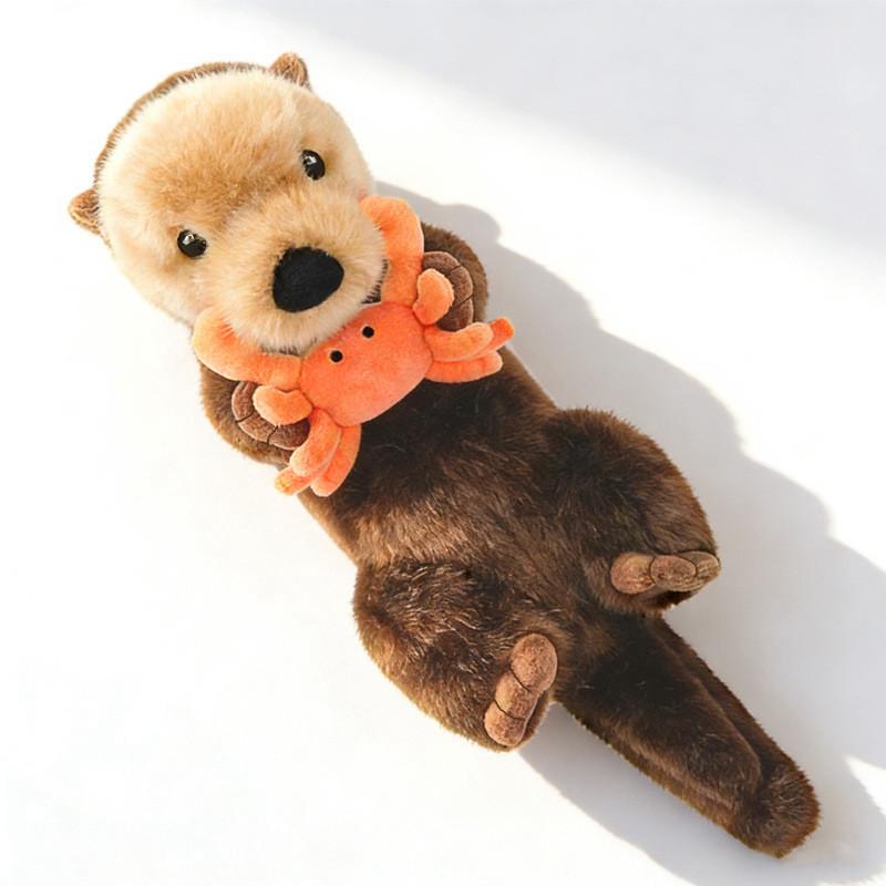 Kids Plush Otter Doll With Pp Cotton Filling Suitable For Gifts And Playtime