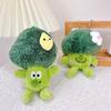 Creative Simulation Vegetable Broccoli Keychain Pendant Cute Soft Plush Doll Schoolbag Hanging Decorations Children's Gifts