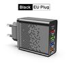Зарядная станция на 5 портов с технологией быстрой зарядки PD48W, 4 USB 3.1 интерфейса, компактный дизайн для путешествий