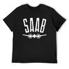 SAAB - Логотип 1949 года - Ретро Винтажный Шведский Автопроизводитель Футболка быстросохнущая дизайнерские рубашки мужская одежда