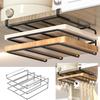 Hanging Rack Under Kitchen Cabinet Household Iron Art Organizing Rack Cutting Board Rack Hook Pot Cover Utensils Storage Rack