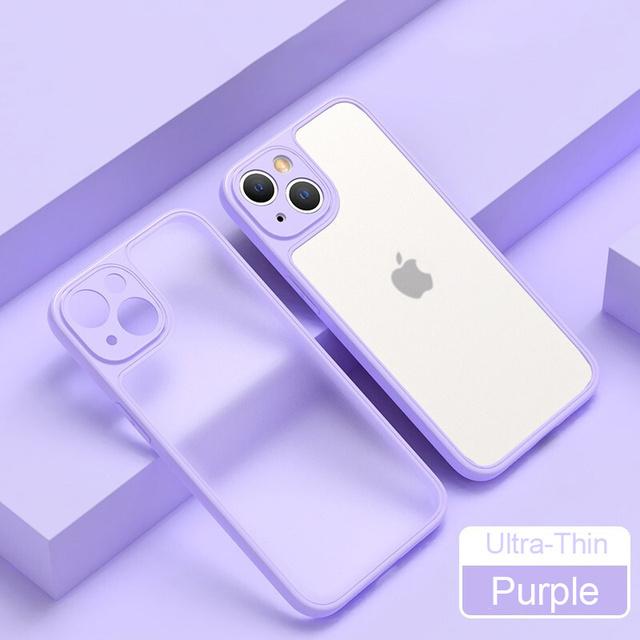 Роскошный ультратонкий матовый защитный чехол для телефона для Iphone 14 13 12 11 Pro Max Xr Xs Max 14plus, мягкий противоударный чехол-бампер