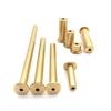 10pcs/9pcs Golden Golf Copper Brass Nails Plug Weights for .335 and .355 .370 Tip End Steel Club Shafts Fit Iron Wood