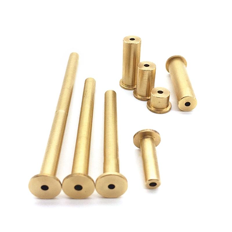 10pcs/9pcs Golden Golf Copper Brass Nails Plug Weights for .335 and .355 .370 Tip End Steel Club Shafts Fit Iron Wood