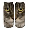 Realistic Cat Face Socks 3D Cat Print Animal Socks Breathable Funny Casual Socks Gag Gifts for Cat Lovers Men Women