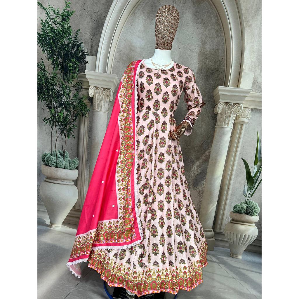 Anarkali Gown 3 Pcs Pair