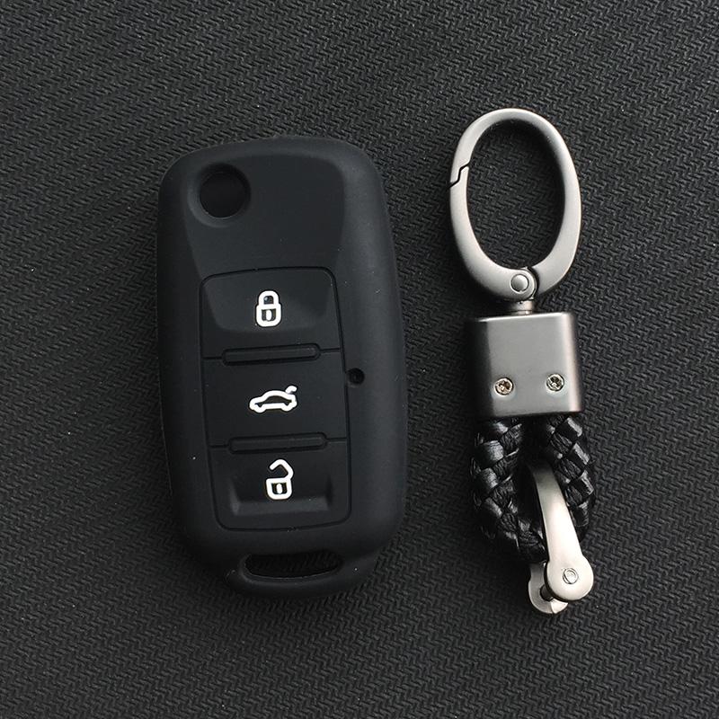 Силиконовый чехол для автомобильного ключа для VW Volkswagen polo passat b5 Tiguan Golf T4 для Seat Leon Altea Ateca Для Skoda Octavia Superb