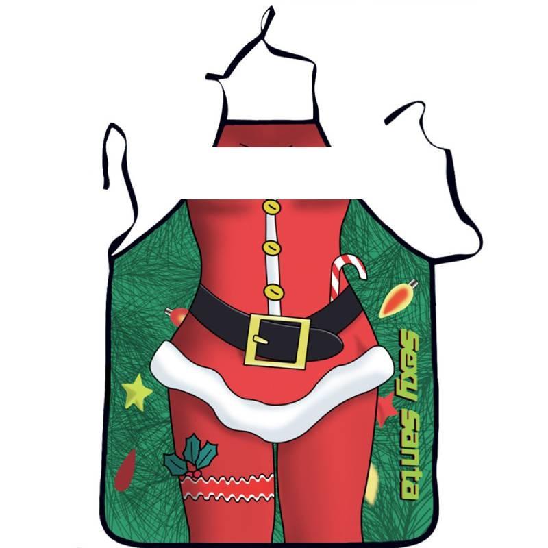 Polyester Waterproof Apron With Fun Cartoon Prints For Couples Cooking And Party Use