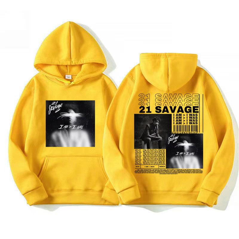 Rapper 21 Savage I Am I Was Album Cover Hoodies Men'S Women
