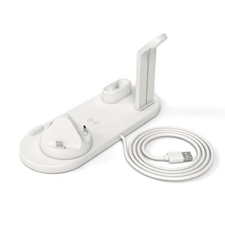 Magnetic Wireless Charger Stand Foldable 15W Fast Charging Station for iPhone Airpods Apple Watch Desktop Holder