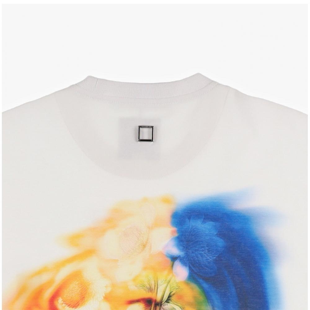 Woo Yeong Mi W243tS06 714w Swinging Flower Back Logo Men S Short Sleeve Tee