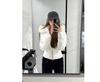 Pink knitted waist hooded cotton coat women's winter new models are popular this year, big fur collar thickened cotton coat