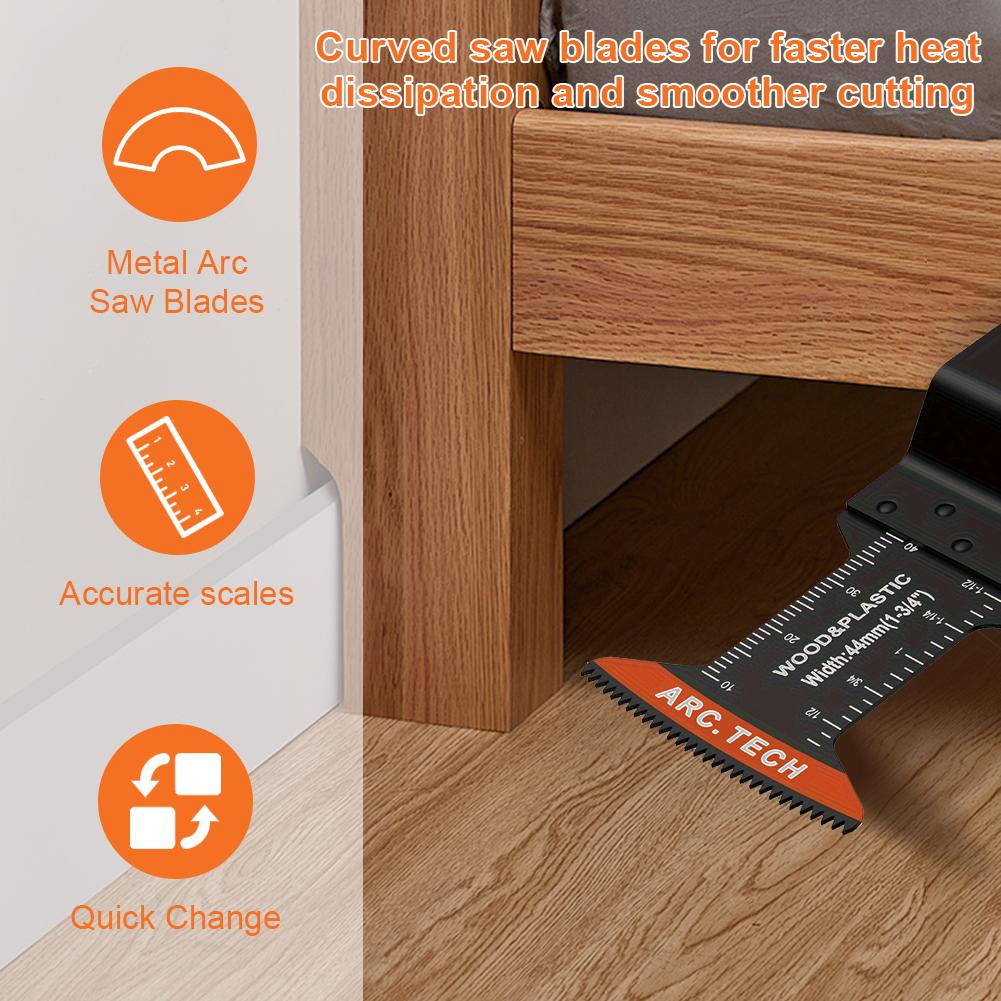 50 шт. осциллирующих пильных полотен для металла, дерева, пластика, многофункциональных полотен, набор многофункциональных полотен для Bosch Dremel Fein Worx