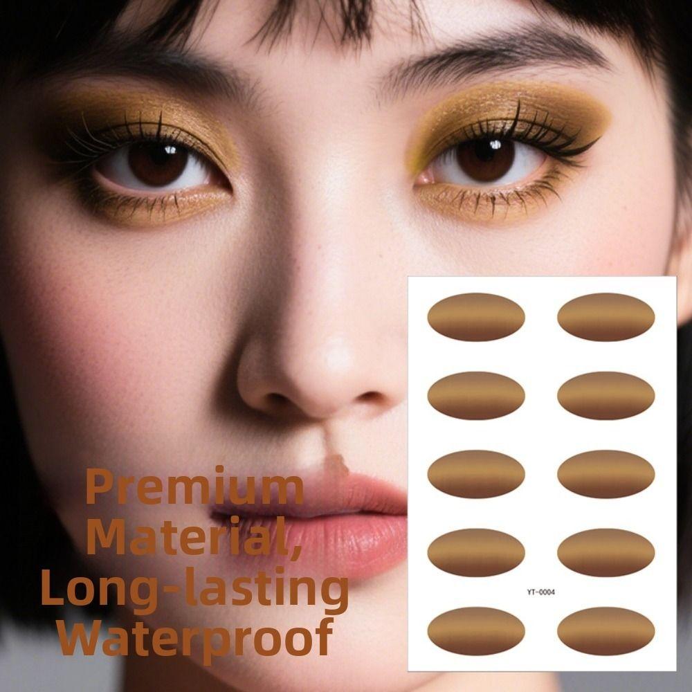 Gradient Color Eye Shadow Tattoo Stickers Wedding Tool Eye Fake Tattoo Lazy Makeup Beginner