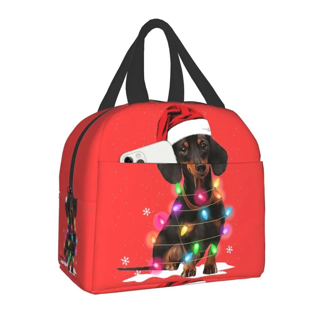 Scottish Terrier Resuable Lunch Boxes Women Multifunction Butterfly Scottie Dog Thermal Cooler Food Insulated Lunch Bag