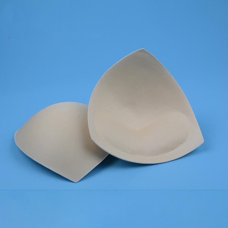 1 пара женских интимных аксессуаров Треугольные губки Купальник Грудь Пуш-ап Подкладка Бюстгальтер Поролоновая вставка Хлопковые Усилители груди